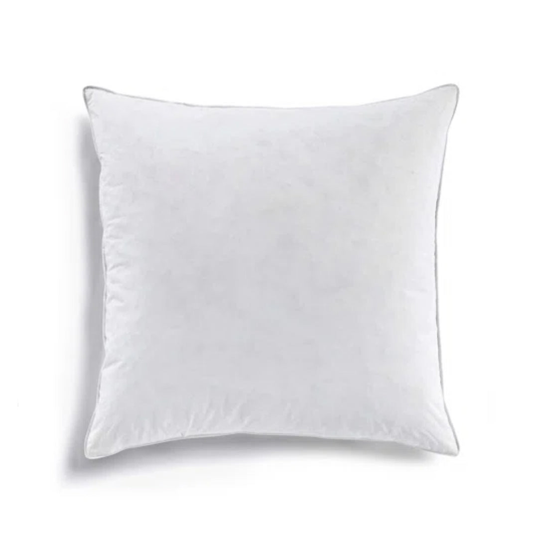Premium 20" Down & Feather Throw Pillows (2 Pack)
