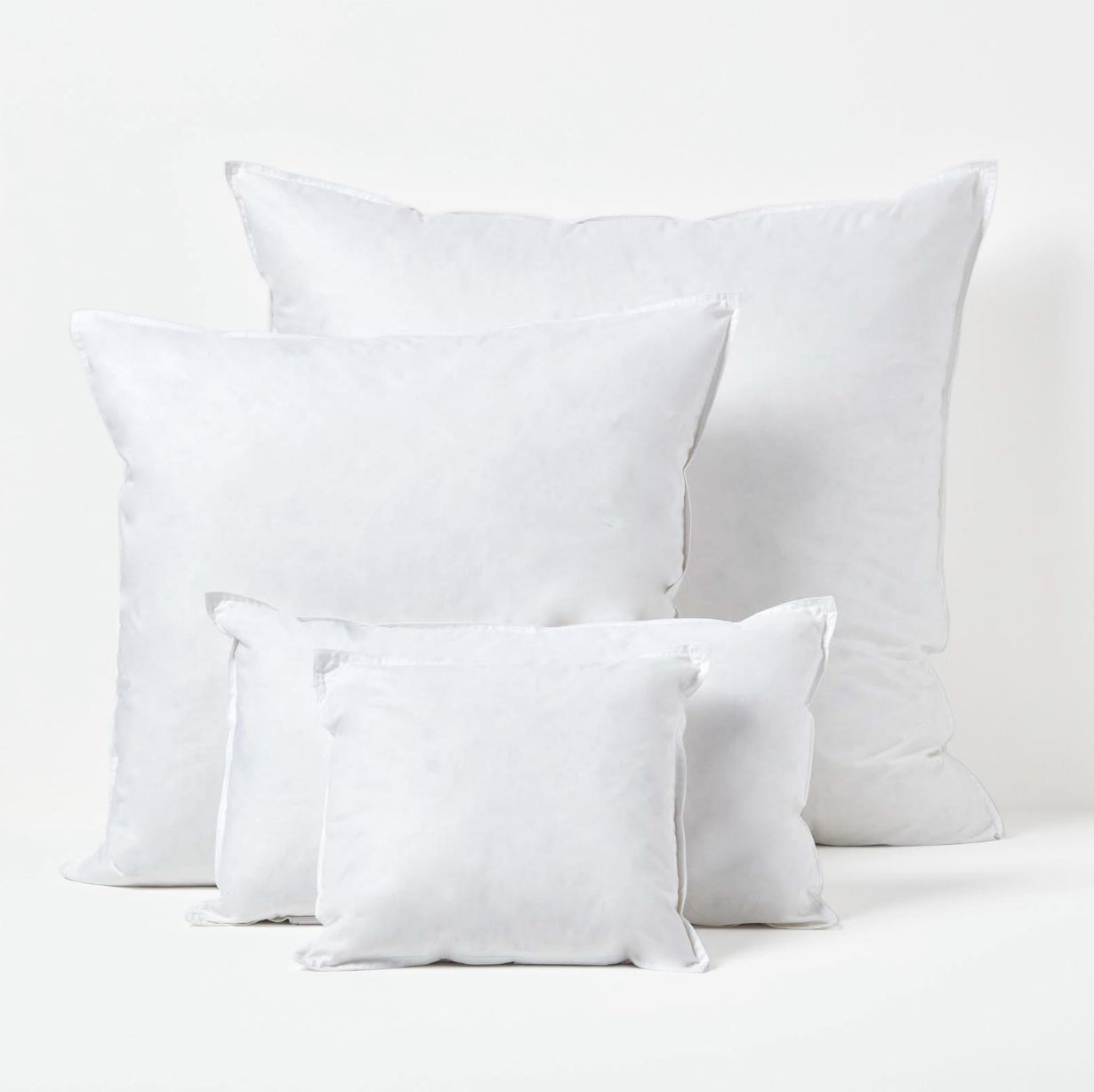Premium 20" Down & Feather Throw Pillows (2 Pack)