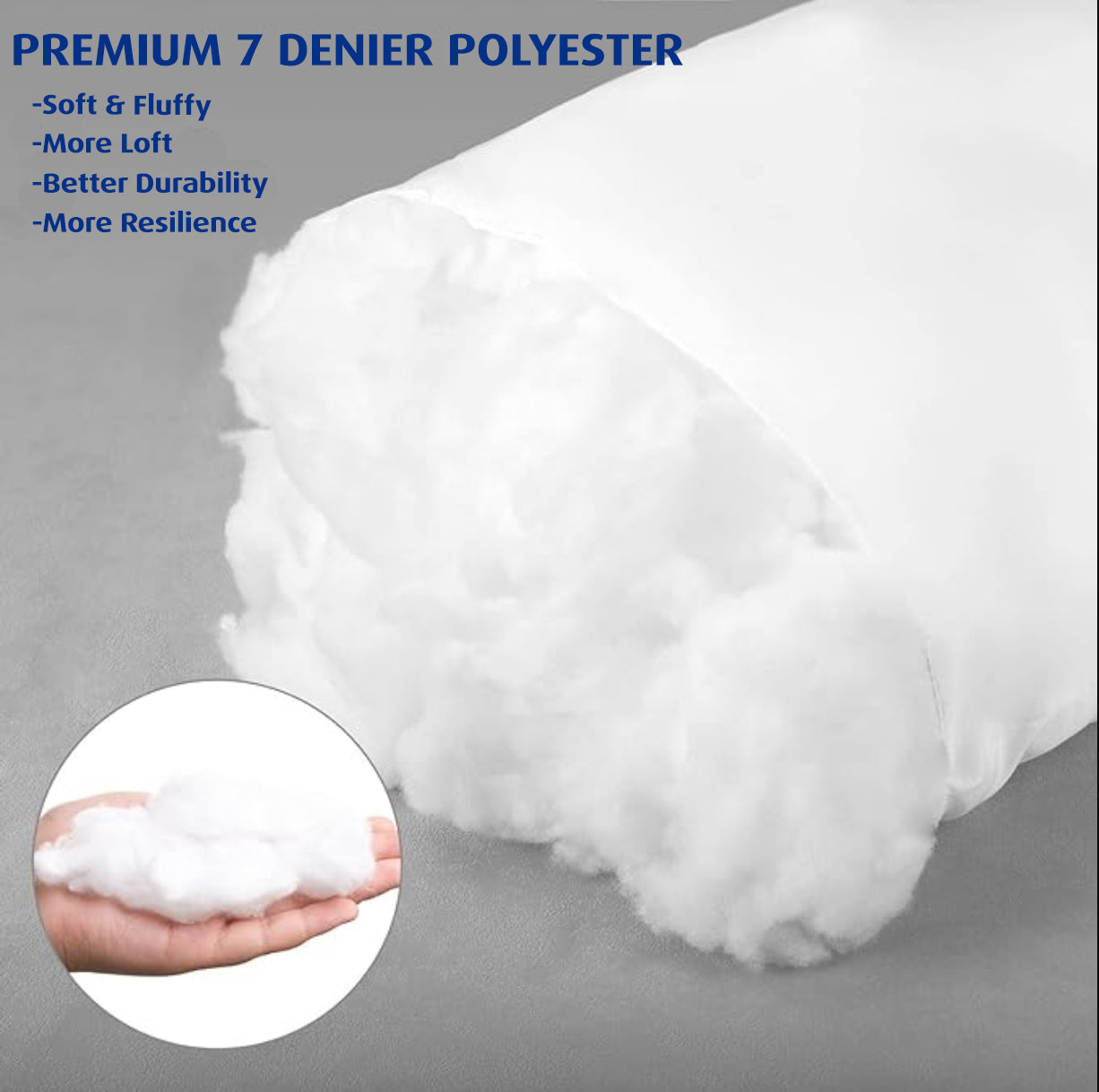 12"x24" STANDARD POLYESTER LUMBAR PILLOW INSERT (Pack of 2)