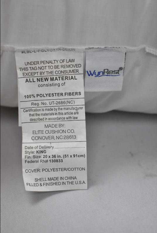 Wynrest Standard Park B Microfiber Gel Pillow - Firm